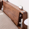 Solid Wood Black Walnut Double Bed Storage Bed