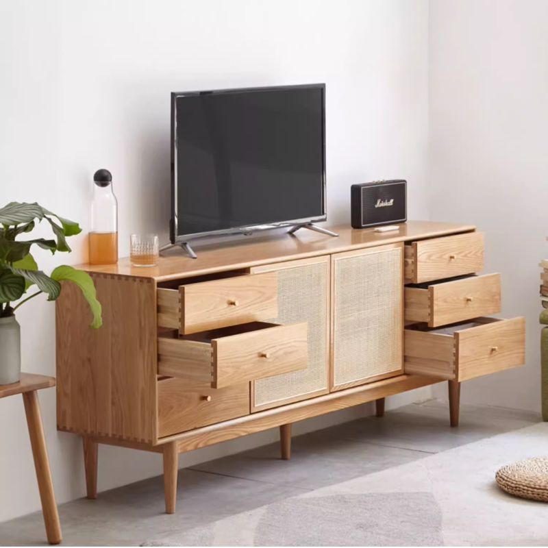 Pure Solid Wood TV Cabinet
