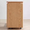 Solid Wood Mobile Storage Low Side Cabinet