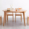 Nordic Modern Minimalist Small Oak Folding Round Dining Table