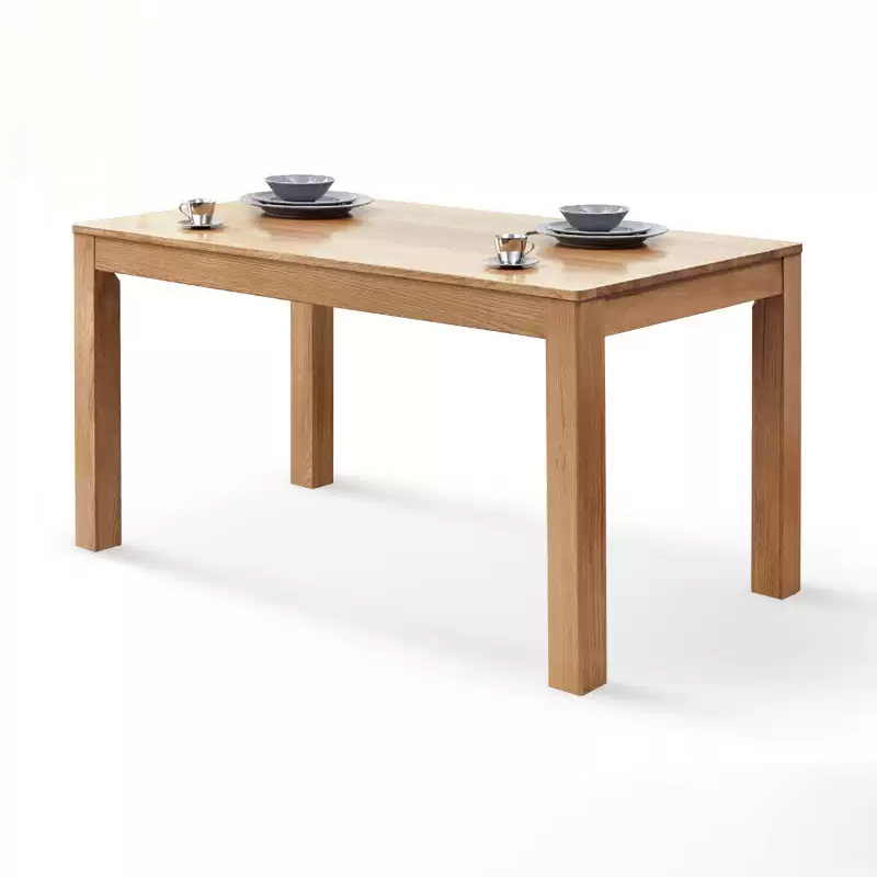 Home Use Minimalist Small Oak Dining Table