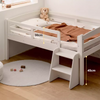 Solid Wood White Single Children's Bed