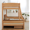 Wood Color Children's Bunk Bed