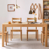Home Use Minimalist Small Oak Dining Table