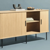 French roll-up doors blend cupboard