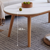 Solid Wood Oval Coffee Table
