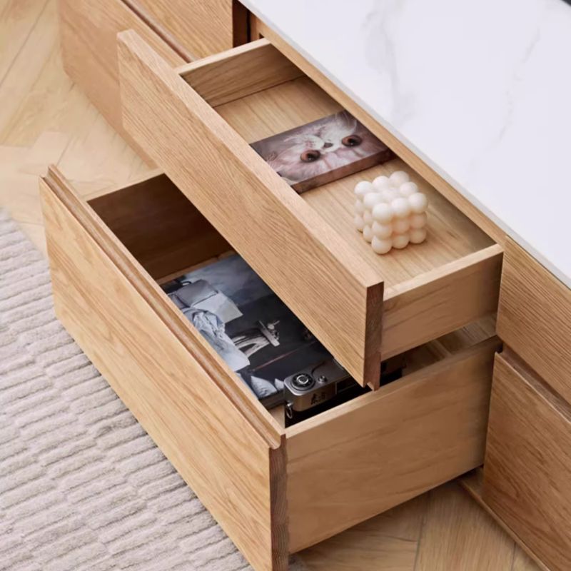 Modern Solid Wood TV Cabinet