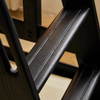 Full Solid Wood Black Detachable Double-layer Children's Bed