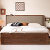 Black Walnut Drawer Storage Bed