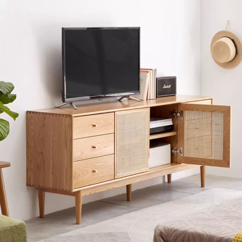 Pure Solid Wood TV Cabinet