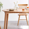 Nordic Modern Minimalist Small Oak Folding Round Dining Table